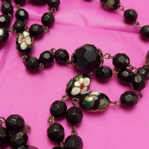 Vintage necklace cloisonne - Picture 10 of 10